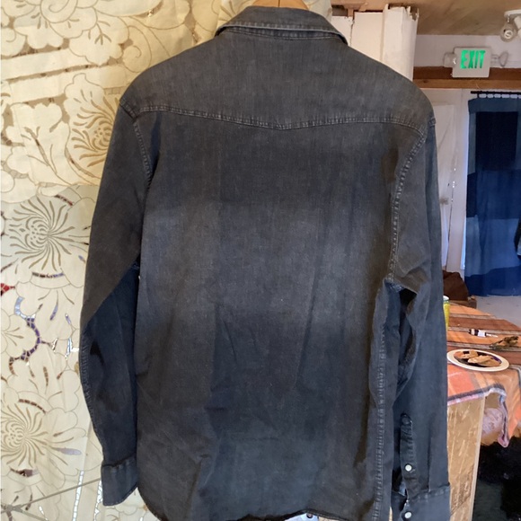 Flag & Anthem Shirt Mens XL Western Snap Button Long Sleeve Casual - Picture 11 of 12